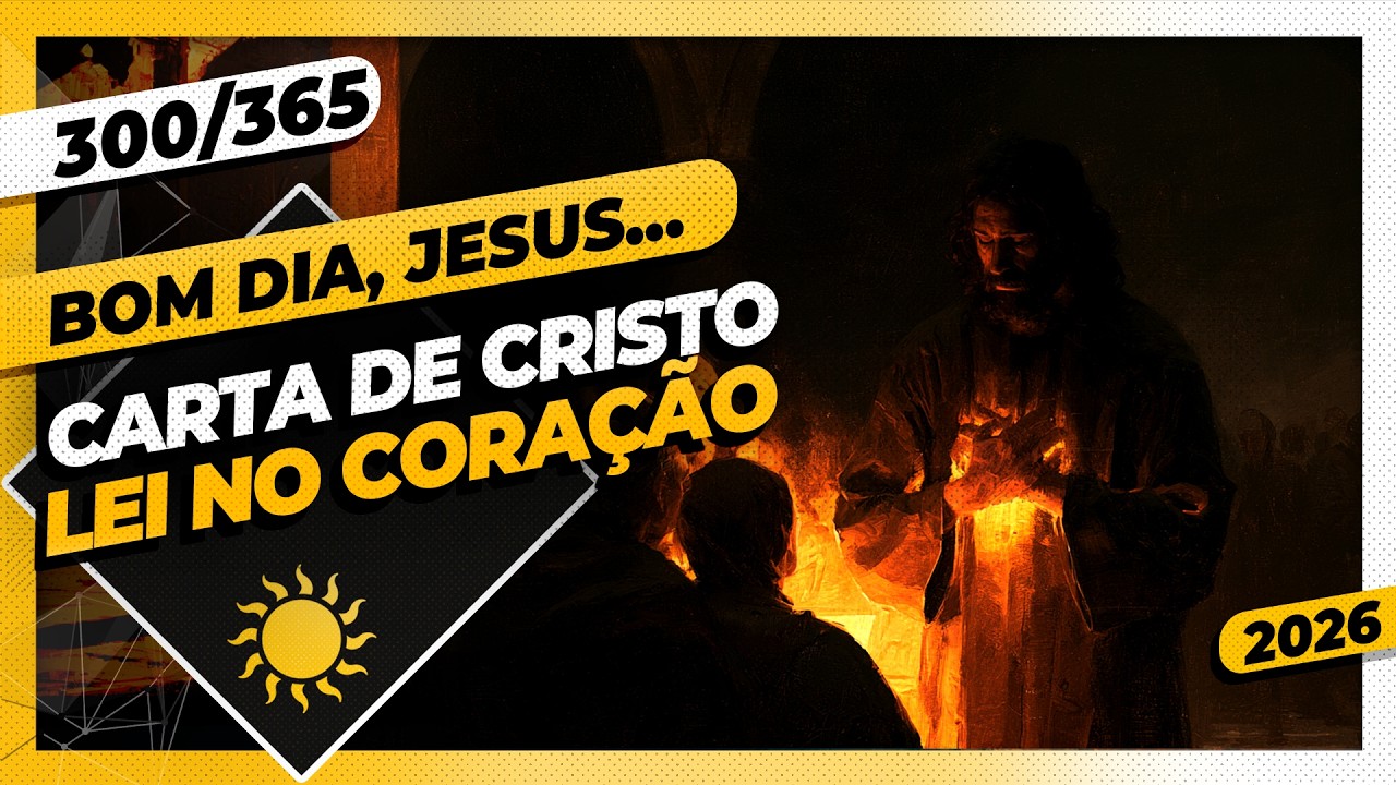 CARTA DE CRISTO: LEI NO CORAÇÃO - Bom dia, Jesus! 300/365 (2026)