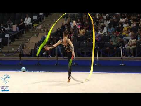 Khrystyna Pohranychna (UKR) Ribbon - GP Israel 2021, Tel Aviv