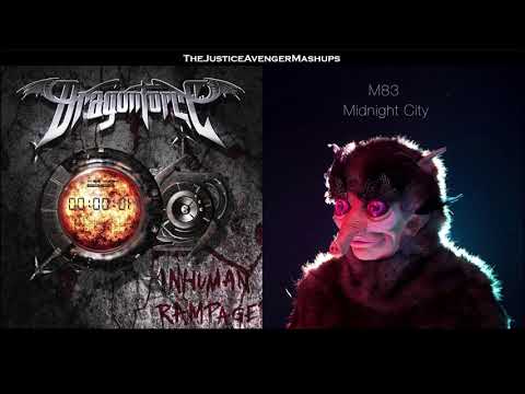 DragonForce VS M83 - Through the Midnight City (Mashup)