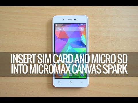 Insert SIM Card and SD card into Micromax Canvas Spark | Techniqued