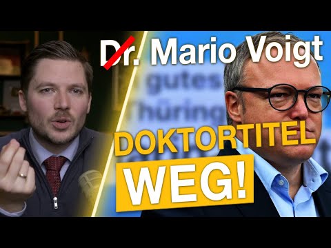Mario Voigt verliert Doktortitel! Jetzt will er die UNI verklagen! Exklusiv