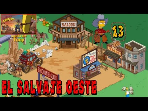 Los Simpson Springfield "El Salvaje Oeste, Cap. 13: "El Banco y la Barbería Corte de cabellera" Tony