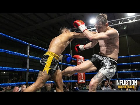 Corey The Nightmare Nicholson vs Khaosanit Sor Dechapan | Infliction Muay Thai