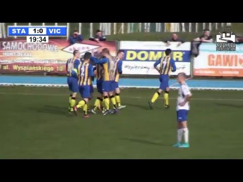 STAL Pleszew  5 - 1 VICTORIA Skarszew  - Pleszew _ [03/04/2016]  akcje, bramki