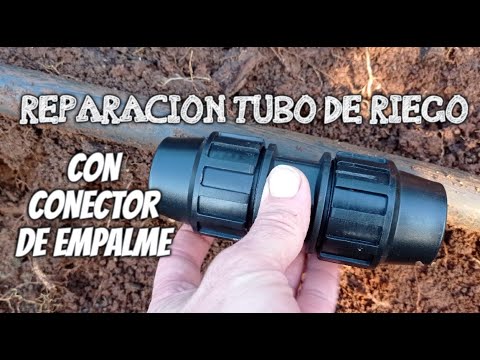 Como REPARAR o EMPALMAR tubo de riego por goteo.