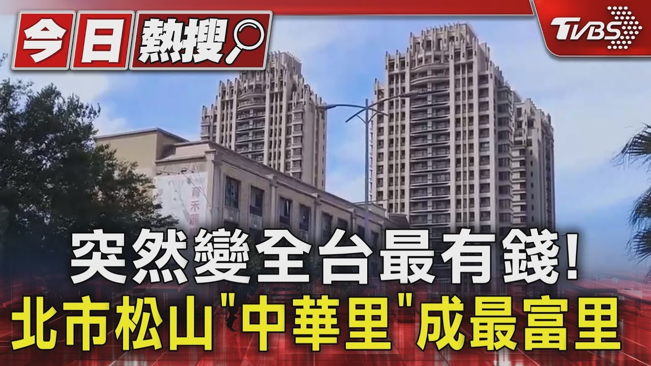 台灣最富有社區換人當！松山區「這一里」突竄升　居民：常見藝人