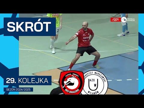 Red Dragons Pniewy - AZS UW Darkomp Wilanów |5:0| SKRÓT | 29. kolejka (2024/25)
