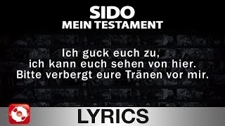 Musik-Video-Miniaturansicht zu Mein Testament Songtext von Sido