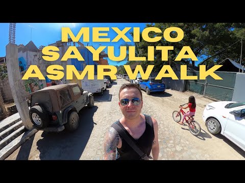 Sayulita - ASMR - Mexico  - Relaxing Beach Walk - Jungle Hike