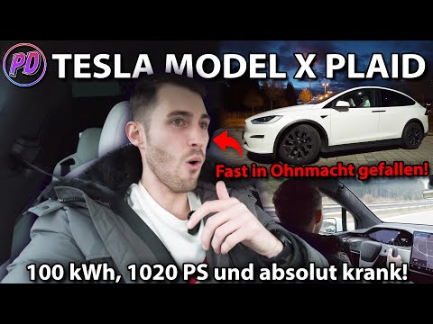 TESLA MODEL X PLAID - Ein absolut krankes Auto! 0-100, 100-200, Landstrasse & Autobahn