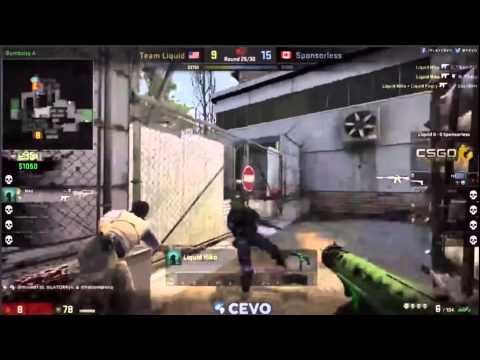 Hiko Insane 1 vs 5 Clutch With Tec-9 - Team Liquid vs Sponsorless 02.09.15