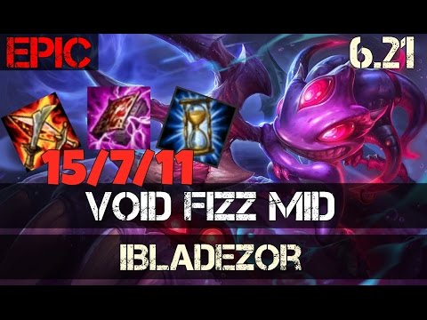 Void Fizz vs Yasuo Mid Patch 6.21 Full Gameplay LoL Epic