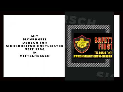 Sicherheitsdienst Dersch YouTube-Vdeominiatur 7