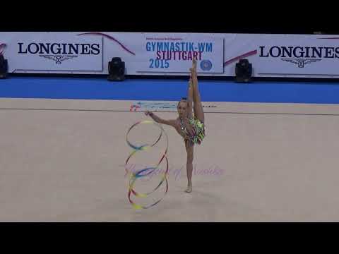 Migle VARNAITE (LTU) ribbon - 2015 Stuttgart worlds Qualifs