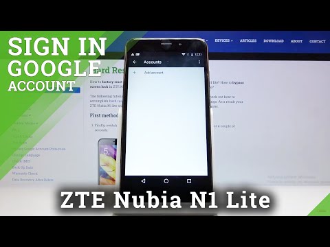 How to Add Google Account in ZTE Nubia N1 Lite – Sign in to Google