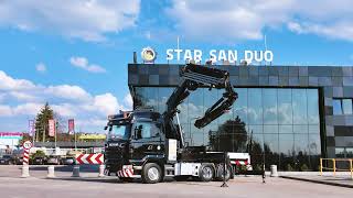 Scania R480 6x4 FASSI F660RA.2.26 HE-Dynamic Crane フラットベッドトラック | 画像 4 - Autoline