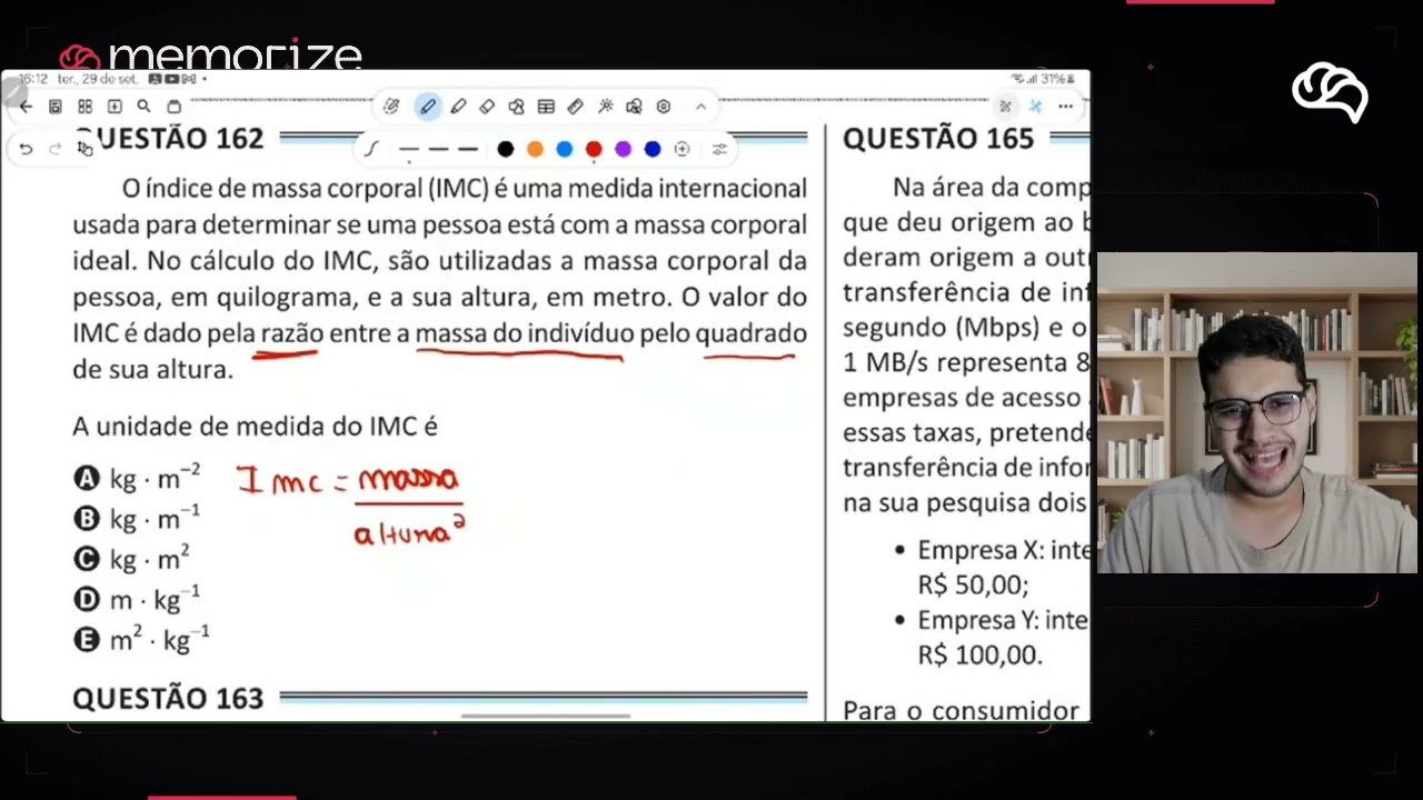 Resolução em Vídeo — Questão 162 ENEM 2025 Belém