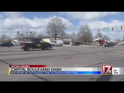 Does Raleigh crosswalk allow enough time to make it across Capital Blvd?