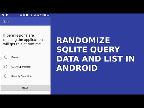 Randomize Sqlite Query Data And Arraylist In Android