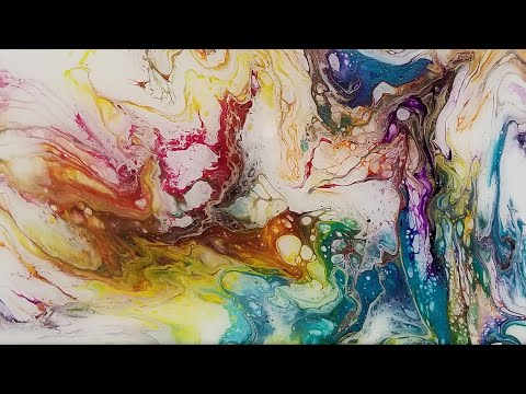 (353) Acrylic painting twist on the dip technique