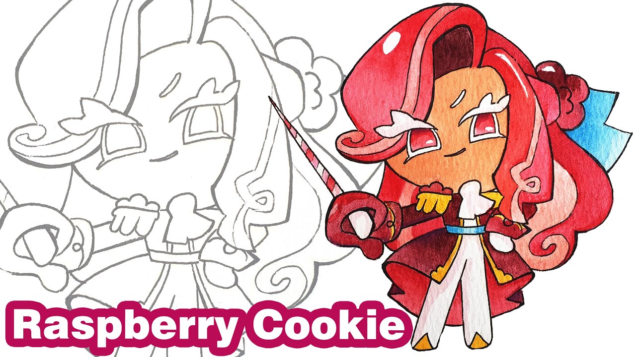 How to draw Raspberry Cookie | Cookie Run Kingdom | Drawing Tutorial