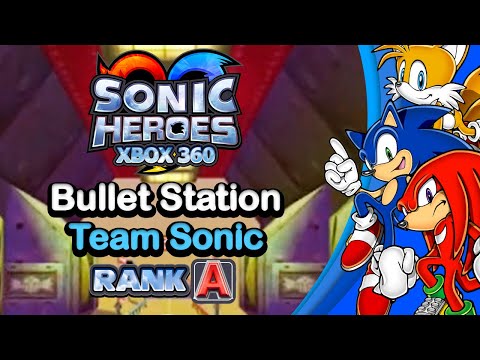 Sonic Heroes Bullet Station | Team Sonic Rank A [HD 60fps]