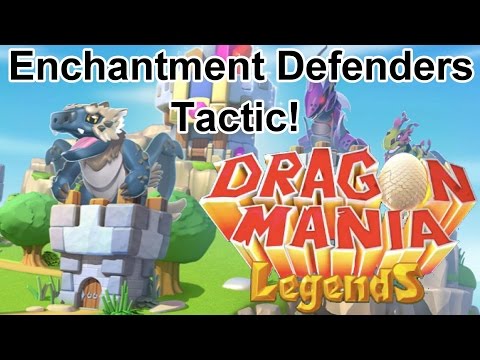 Low Level Enchantment Defenders Tactic! - Let's Help Other Players! - Dragon Mania Legends