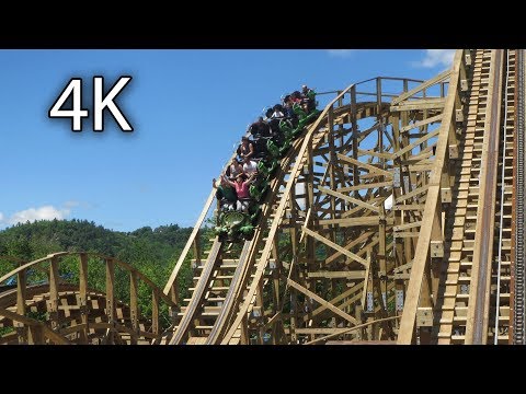 Off-ride footage of a Roar-O-Saurus train