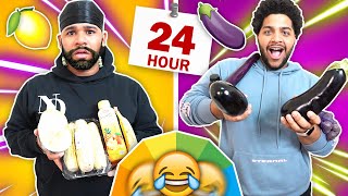 EATING ONE COLOR MEALS for 24 HOURS!