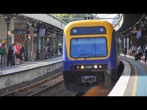 Armidale & Moree Xplorer departing Strathfield - CCN Central Coast & Newcastle Line