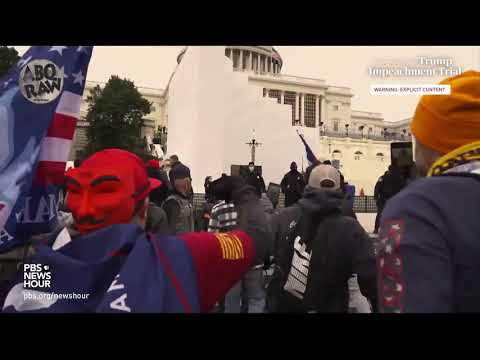 WATCH: Rep. Raskin presents graphic video timeline of Jan...