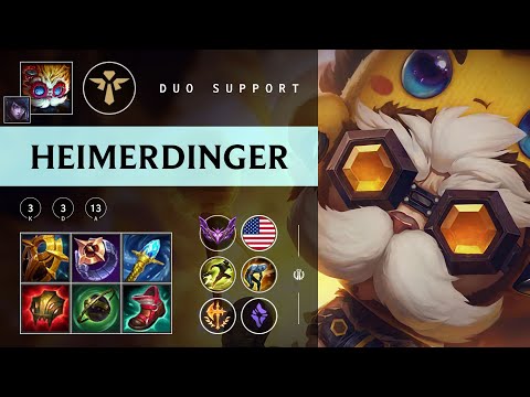 Heimerdinger Support vs Pyke - NA Master Patch 25.24