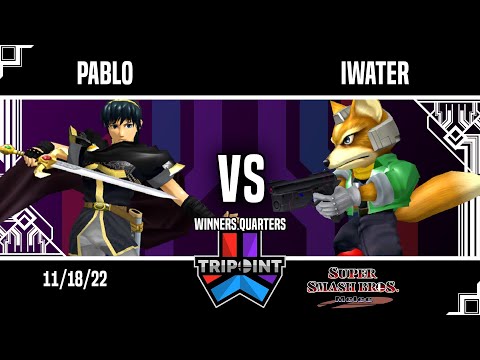 Tripoint Smash 168 - Winners Quarters - Pablo(Marth) Vs. iWater(Fox)