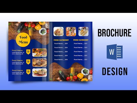 Brochure Design in MS Word Brochure design ideas Brochure Design tutorial