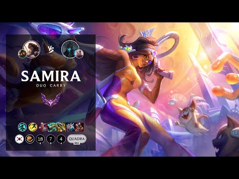 Samira ADC vs Kalista - KR Master Patch 12.7
