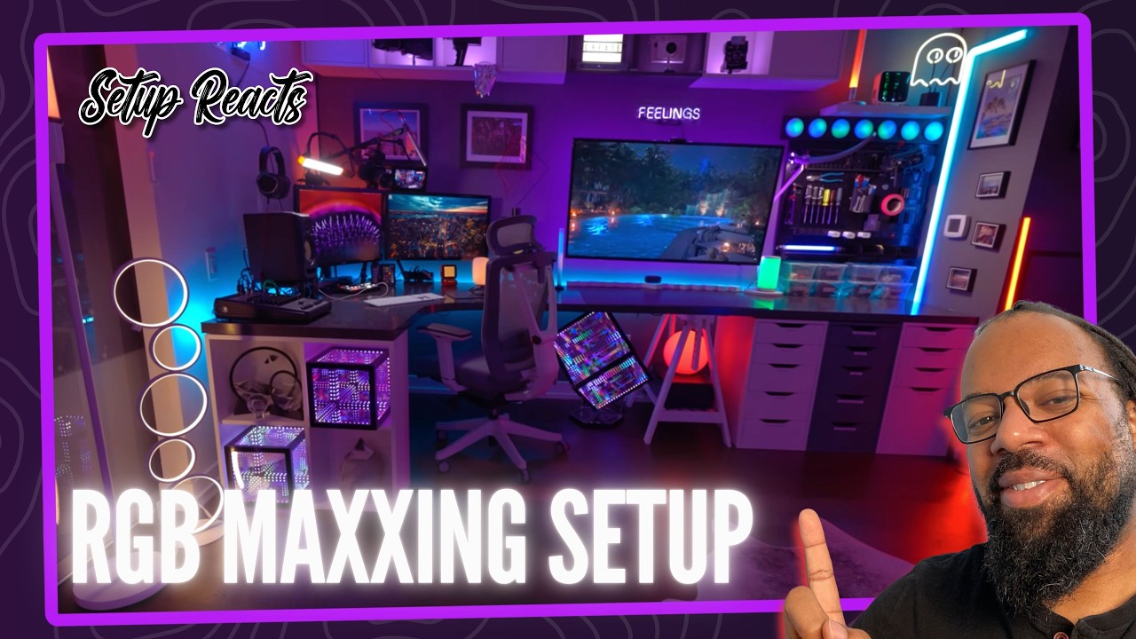 LED Maxxing Studio Office Space Reaction