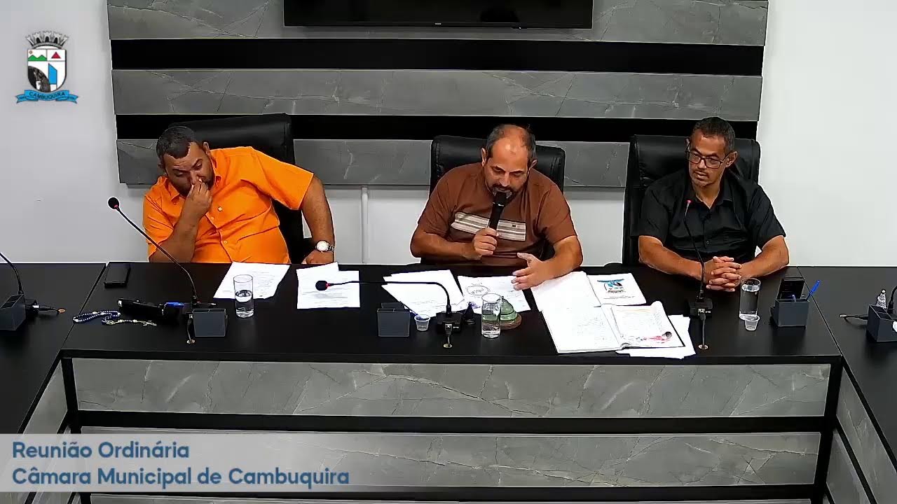 Transmissão da Reunião Ordinária da Câmara Municipal de Cambuquira/MG - 10/02/2025.