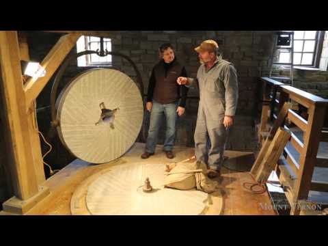 Millstone Dressing at George Washington's Gristmill