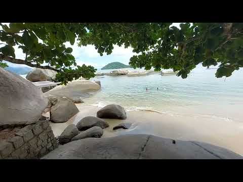 Vista da praia de Calhaus'