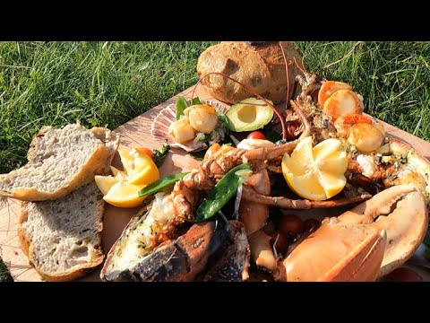 Wild Baking in the Outer Hebrides part 3:  Seaweed sourdough and grilled Atlantic lobster