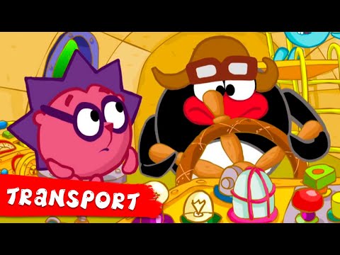 KikoRiki 2D | Best episodes about Transport | Cartoon for Kids