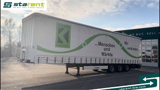 Krone Krone Megatrailer Hubdach Liftachse Palettenanschlagleisten Safe semi-trailer med gardinkapell | Bild 4 - Autoline