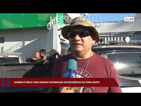 Homem é preso com drogas enterradas em residência na zona norte 01 09 2022