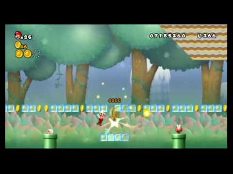 New Super Mario Bros. Wii 100%: 9-7 (Full Fail Feature)