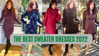 MY FAVORITE SWEATER DRESSES/FASHION OVER 50