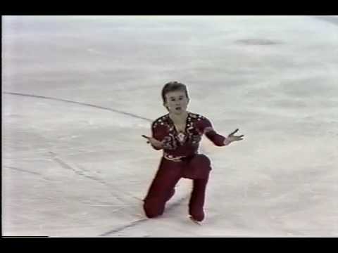 Aleksandr Fadeev Алекса́ндр Фаде́ев (URS) - 1988 Calgary, Figure Skating, Men's Short Program(US ABC