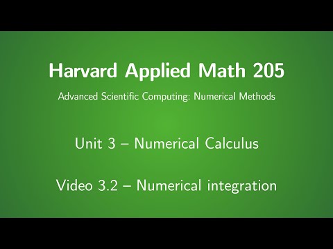 Harvard AM205 video 3.2 - Numerical integration