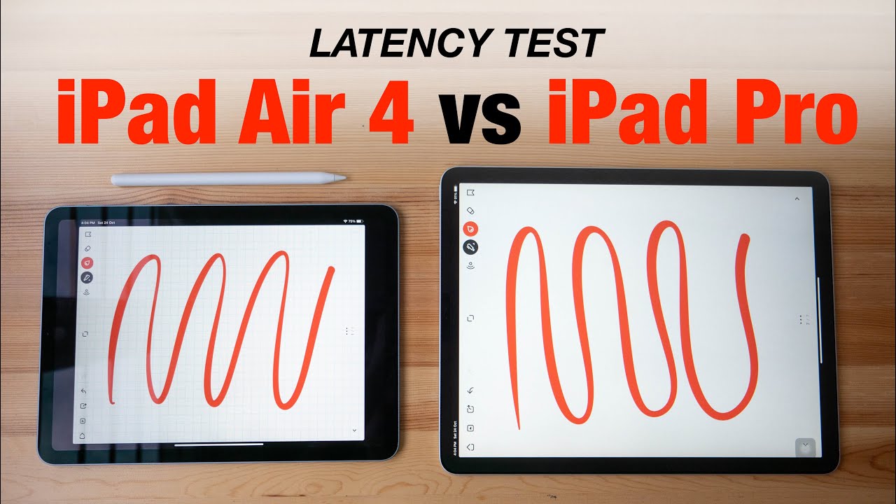 iPad Air 2020 vs iPad Pro latency (60Hz vs 120Hz)