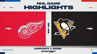 Download lagu NHL Highlights | Red Wings vs. Penguins - January 1, 2026 mp3