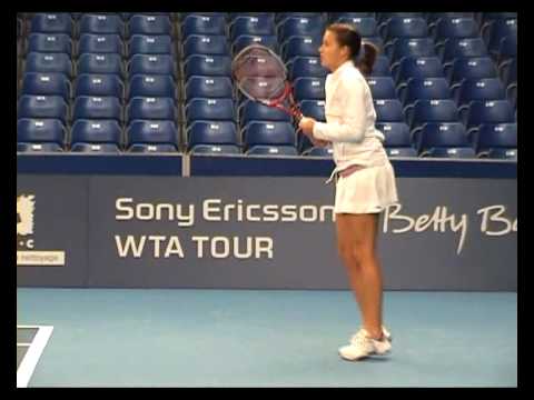 Tatjana Malek practice in Luxembourg 2007